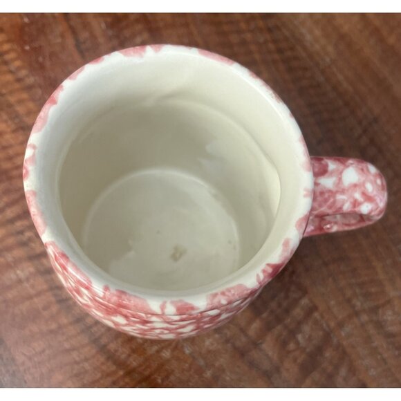 THE WORKSHOPS of Gerald R Henn Pink Sponge Design Mug Cup Rosseville OH Country - Picture 2 of 4